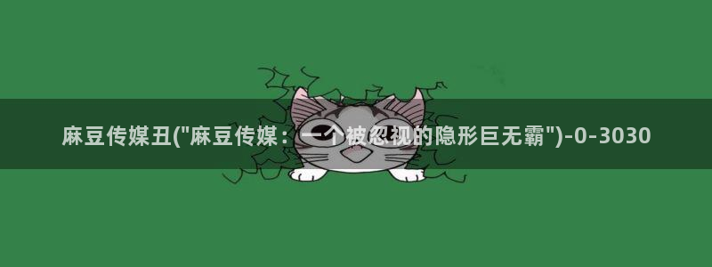 麻豆软件：麻豆传媒丑(\