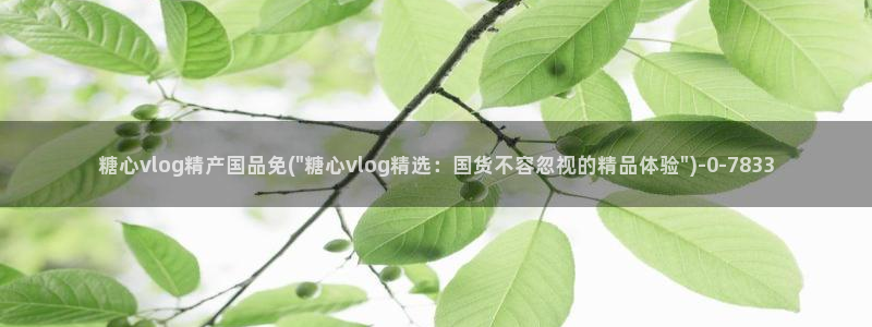 糖心vlog演员哪个好看